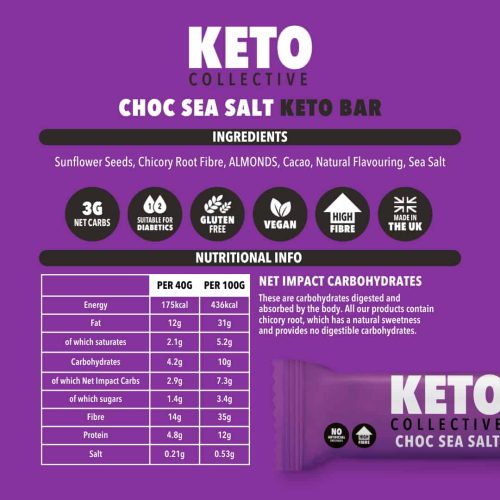 Choc Sea Salt Keto Bar 3