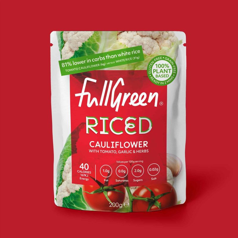 FullGreen Riced Cauliflower with Tomato Garlic Herbs